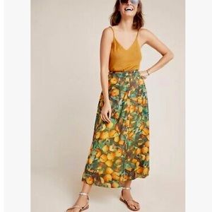 MAEVE by Anthropologie Summer Oranges Orchard Skirt